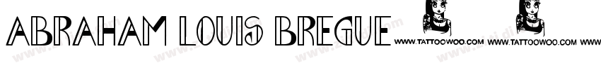 Abraham Louis Bregue字体转换